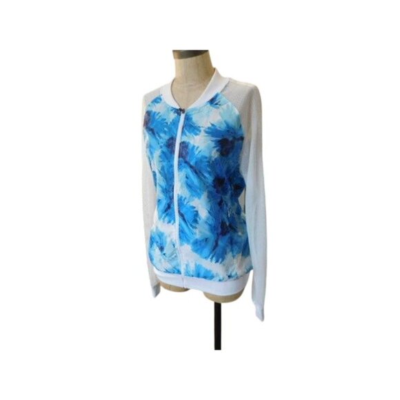 Fabletics Size L Large Zip Front Athletic Lightweight Jacket - Picture 2 of 2